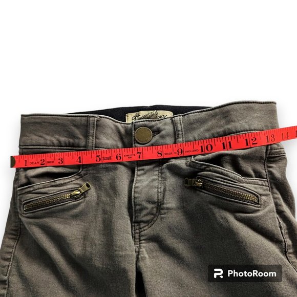 Democracy 2 Ab Technology Stretch Ankle Jeans Moonrock Beige Brown sz 2 - Picture 6 of 9